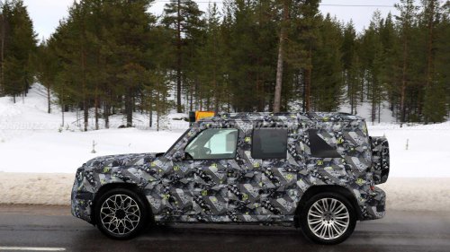 Mercedes-Benz baby G-Class prototype spied with a revealing new wrap