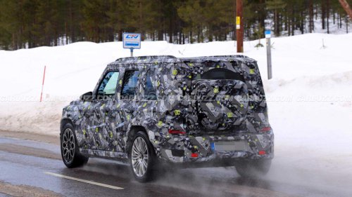 Mercedes-Benz baby G-Class prototype spied with a revealing new wrap