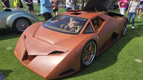The splinter is an honest-to-goodness drivable sports car made of wood