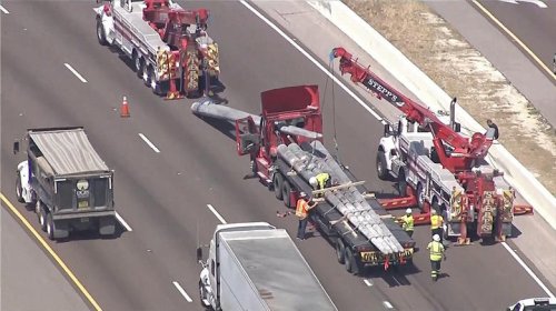 Why cutting off a wide-load semi truck and its lead car is a bad idea