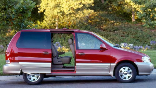 A first-gen Sedona is the cheapest three-row minivan out there