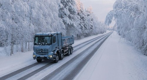 Mercedes-Benz, Los camiones eléctricos de Mercedes-Benz también se prueban en las condiciones más extremas: a -20º C en el Círculo Polar Ártico