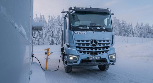 Mercedes-Benz, Los camiones eléctricos de Mercedes-Benz también se prueban en las condiciones más extremas: a -20º C en el Círculo Polar Ártico