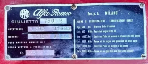 1956 Alfa Romeo Giulietta