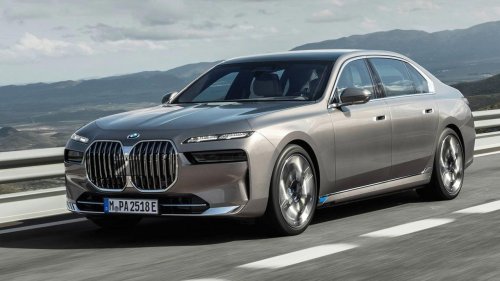 BMW, BMW i7, El nuevo BMW i7 muestra su parrilla absurdamente grande... que además no necesita
