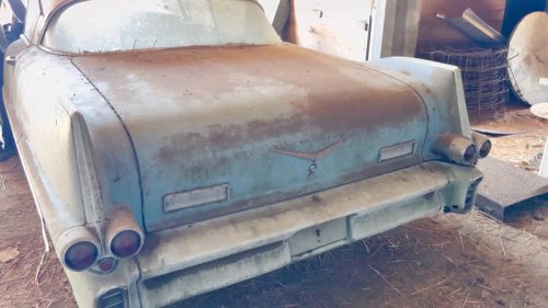 Cadillac, 1957 Cadillac Fleetwood barn find gets rescued after 50 years