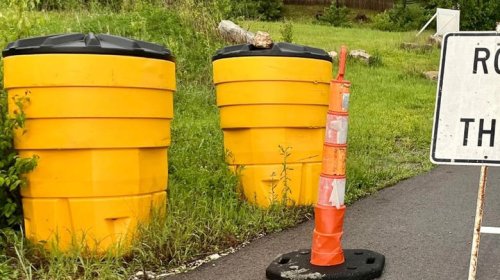 Those yellow crash barrels along the highway aren't all the same