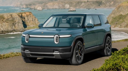 Rivian, RWD, 2027 Rivian R2 launches with 656 HP and 330-mile range for under $60K, base RWD trim coming next year for $46,495