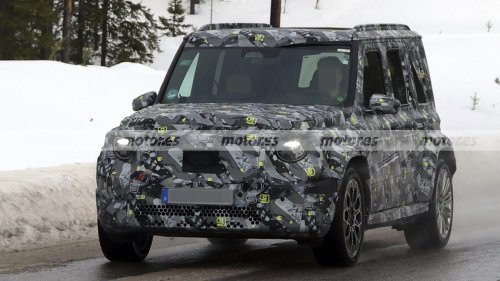 Mercedes, Paso al nuevo Mercedes Clase g, el esperado todoterreno eléctrico urbano se deja ver con menos camuflaje