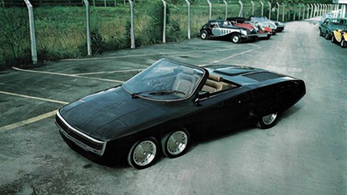 The six-wheeled convertible with an 8.2-liter Cadillac V8