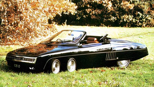 The six-wheeled convertible with an 8.2-liter Cadillac V8