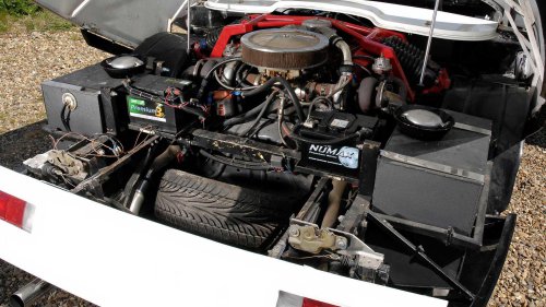 The six-wheeled convertible with an 8.2-liter Cadillac V8