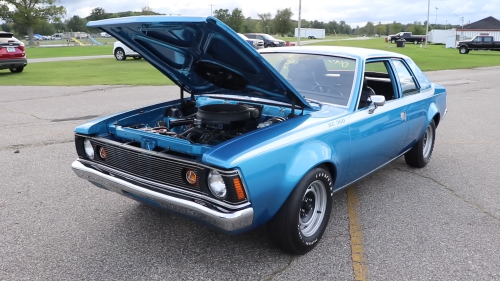 The economy compact smuggling a big-block V8 underneath