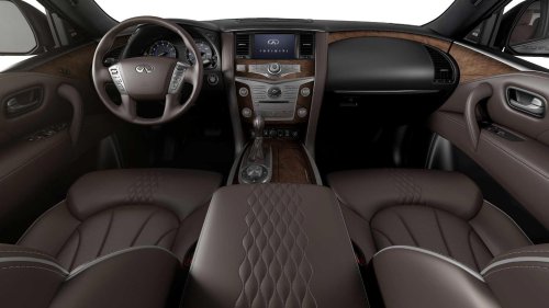 The 2015 Infiniti QX80 has an interior that puts new luxury cars to shame