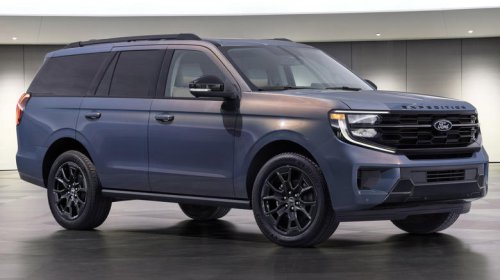 2027 Ford Expedition 30th anniversary appearance package is all show with a Mustang Dark Horse paint job