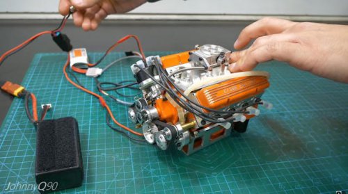 This tiny V-8 engine has normal-sized problems