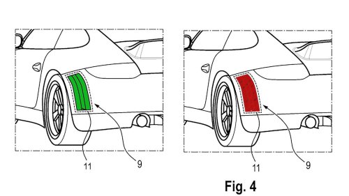 Porsche patents racing stripes that can change color or disappear