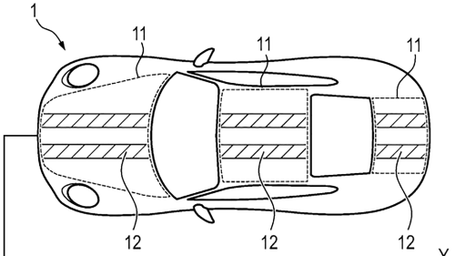 Porsche, Porsche patents racing stripes that can change color or disappear