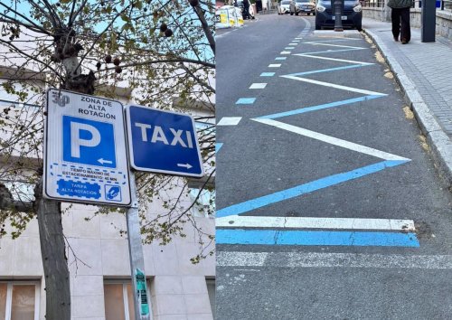 ¿Qué significan estas líneas azules y blancas con forma de zigzag pintadas en la calzada? Cuidado, no indican lo mismo que las amarillas