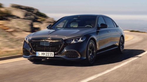 2027 Mercedes-Maybach S-Class keeps the V12, adds a gazillion logos