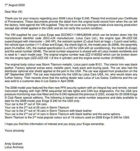 2008 Lotus Exige for sale