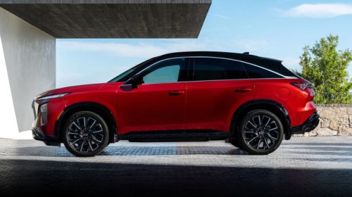 2027 Infiniti QX65's most interesting attributes are its red paint and headrests