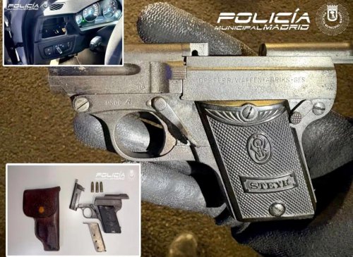 Detenido por la Policía un conductor por esconder una pistola cargada en la rejilla de ventilación