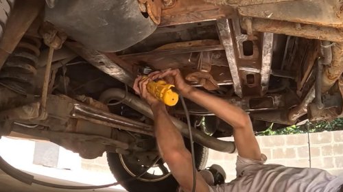 What does it take to repair a rusty car frame?