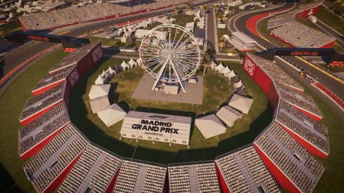 F1 25 muestra las primeras imágenes oficiales de la versión final de Madring con noria incluida