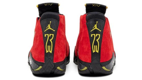 Michael Jordan’s Ferrari inspired design details in the Air Jordan 14