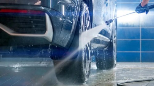 Pressure washing tires can damage sidewalls if the spray is too aggressive