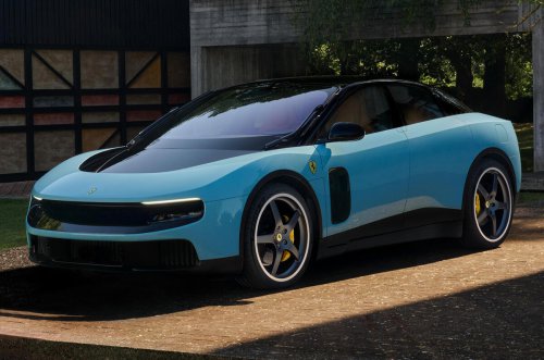 Ferrari eléctrico finalmente se presenta con un diseño audaz y 1036 CV