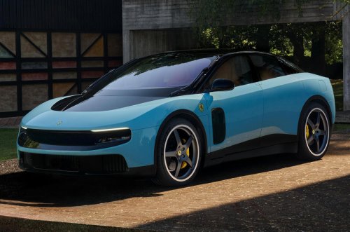 Ferrari eléctrico finalmente se presenta con un diseño audaz y 1036 CV