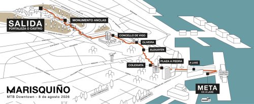 Marisquiño presenta los detalles del emblemático descenso en MTB por Vigo