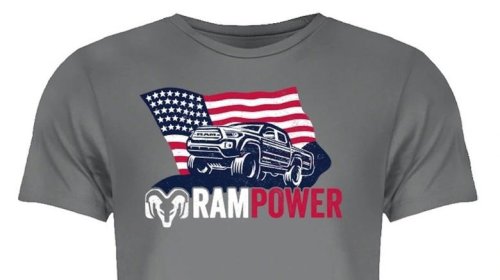 RAM's new midsize pickup is a Toyota Tacoma according to its own AI slop T-shirt design