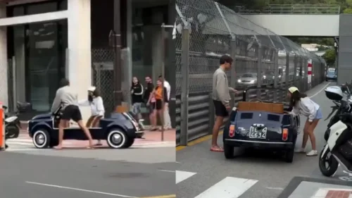 A George Russell no le sale nada a derechas: se queda tirado en Mónaco con su Fiat 600 Jolly