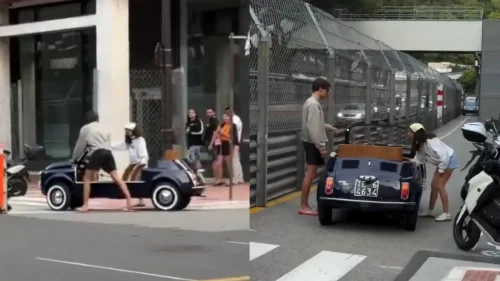 A George Russell no le sale nada a derechas: se queda tirado en Mónaco con su Fiat 600 Jolly