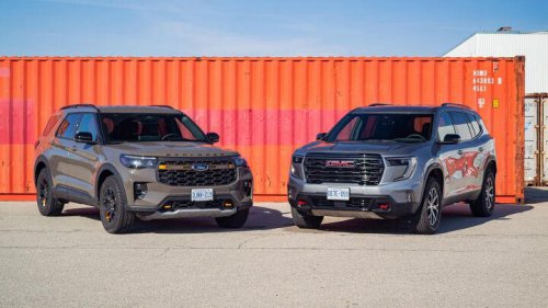 2026 GMC Acadia AT4 vs 2026 Ford Explorer Tremor comparison