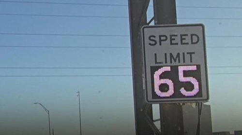 Why do some speed limit signs have a red border?