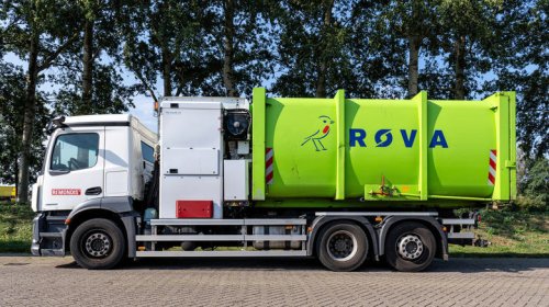What is a roll-off truck and how is it different from a dumpster truck?