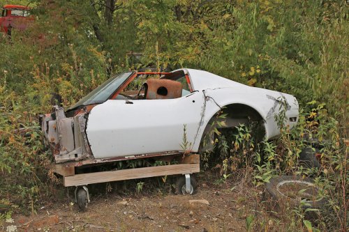 Tesoros encontrados en Ron's Auto Salvage en Allison, Iowa
