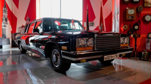 The Soviet ZIL-4104 boasted a hand-built 7.7-liter V8 engine for communist elites