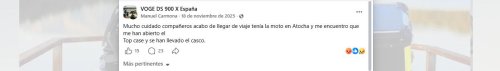 Aparqué en un sitio muy popular de Madrid y cuando volví no lo podía creer: sorpresa, me robaron y dejaron mi moto así