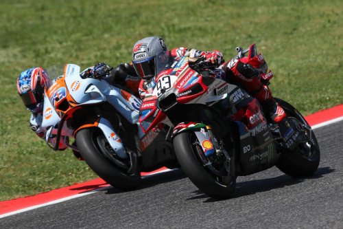 Marc Márquez, pletórico tras su regreso con Ducati y Pecco Bagnaia en el GP de Italia: 