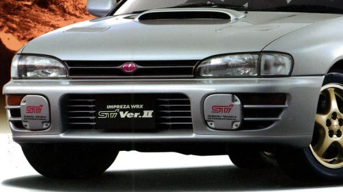 The reason why some Subaru STIs have pink logos