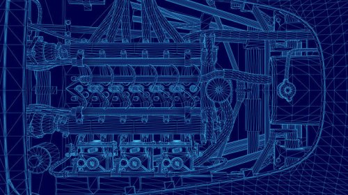 Here's what happens when you blueprint an engine