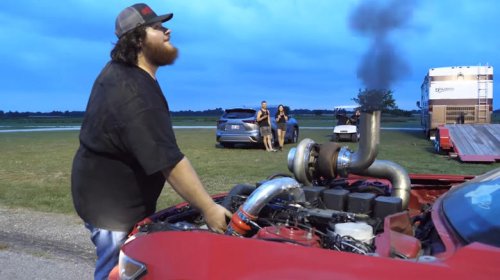 Smokestang: The Ford Mustang with a Cummins engine under the hood