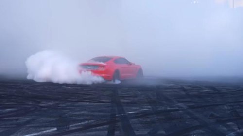 Ford, Ford Mustang, Smokestang: The Ford Mustang with a Cummins engine under the hood