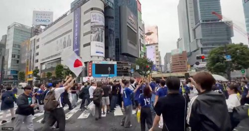 Japón empató contra Países Bajos, pero eso no impidió que los aficionados lo celebraran: esto es lo que hicieron en pleno cruce de Shibuya