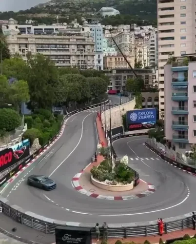 Formula Drift champion James Deane casually drifts Mustang through infamous Monaco hairpin like it's nothing